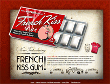 Tablet Screenshot of frenchkissgum.com